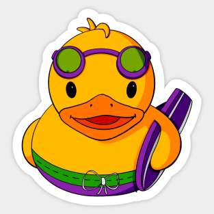 Surfer Rubber Duck Sticker